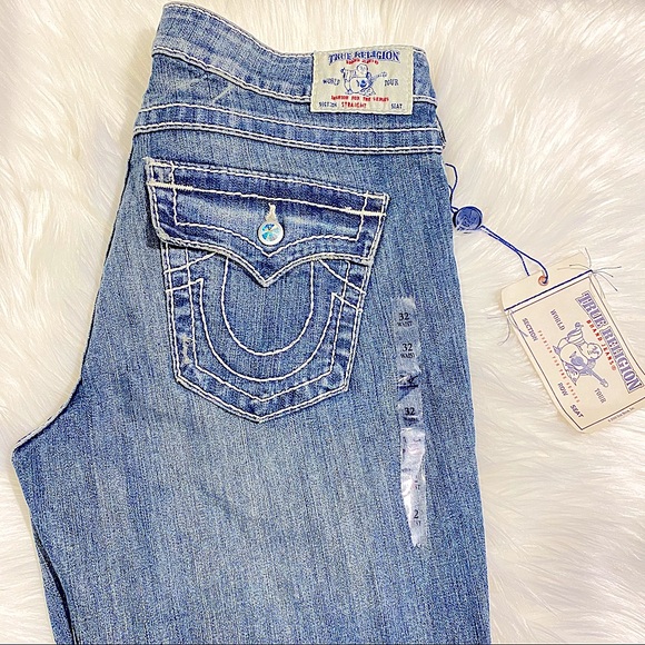 🆕 Vintage TRUE RELIGION ✖️SWAROVSKI CRYSTAL Jeans - Picture 3 of 16